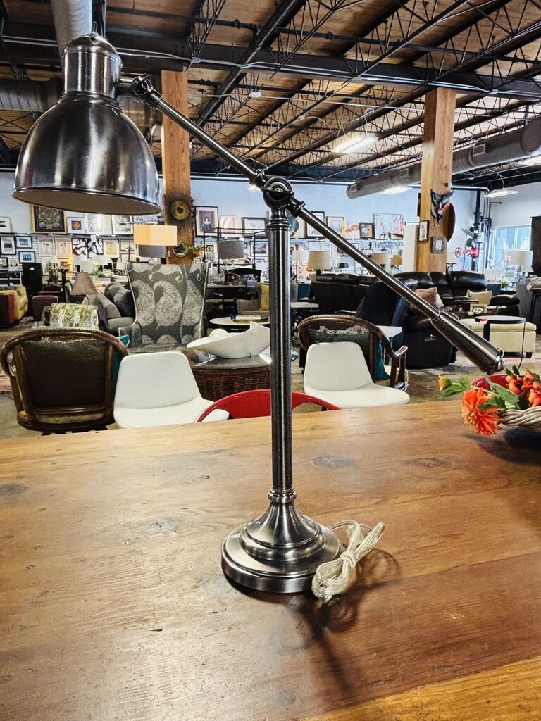 Adjustable Arm Industrial Style Desk Lamp