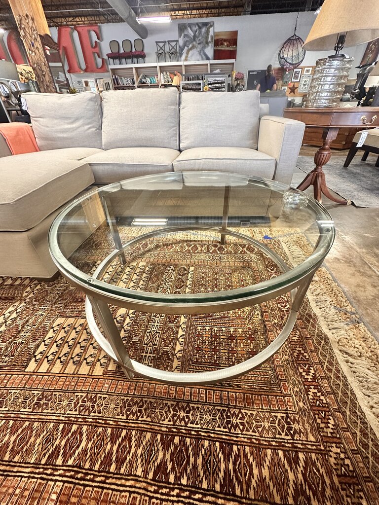 Glass Rea Round Coffee Table