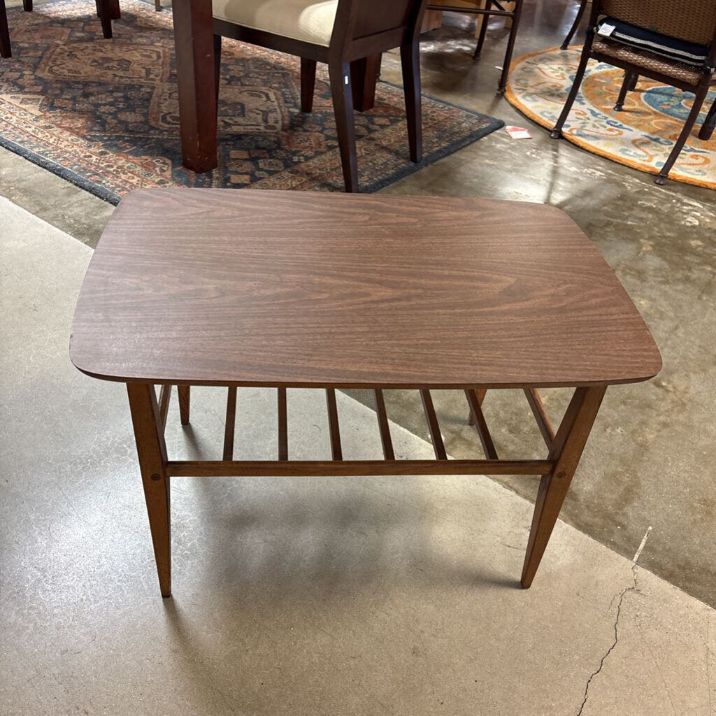 MCM Laminate Wood Accent Table 29.75 X 19.5 X 19