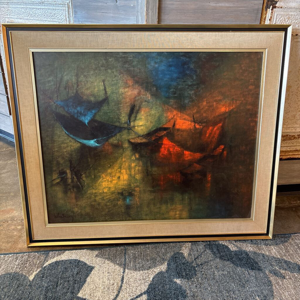 Abstract "Fishing Nets" by LaBaDang 36 X 30