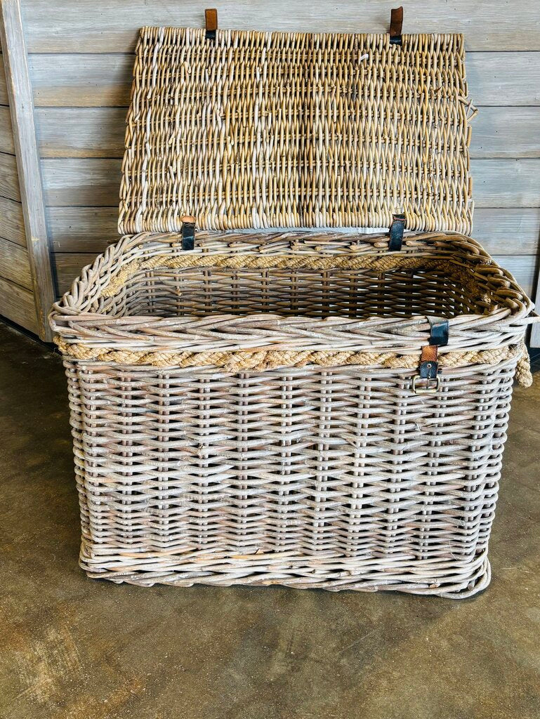 Vintage Rattan Basket From Scotts