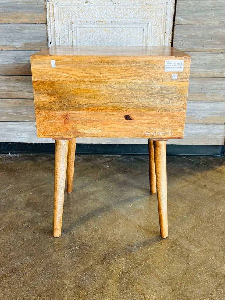 2 Drawer Wood Nightstand