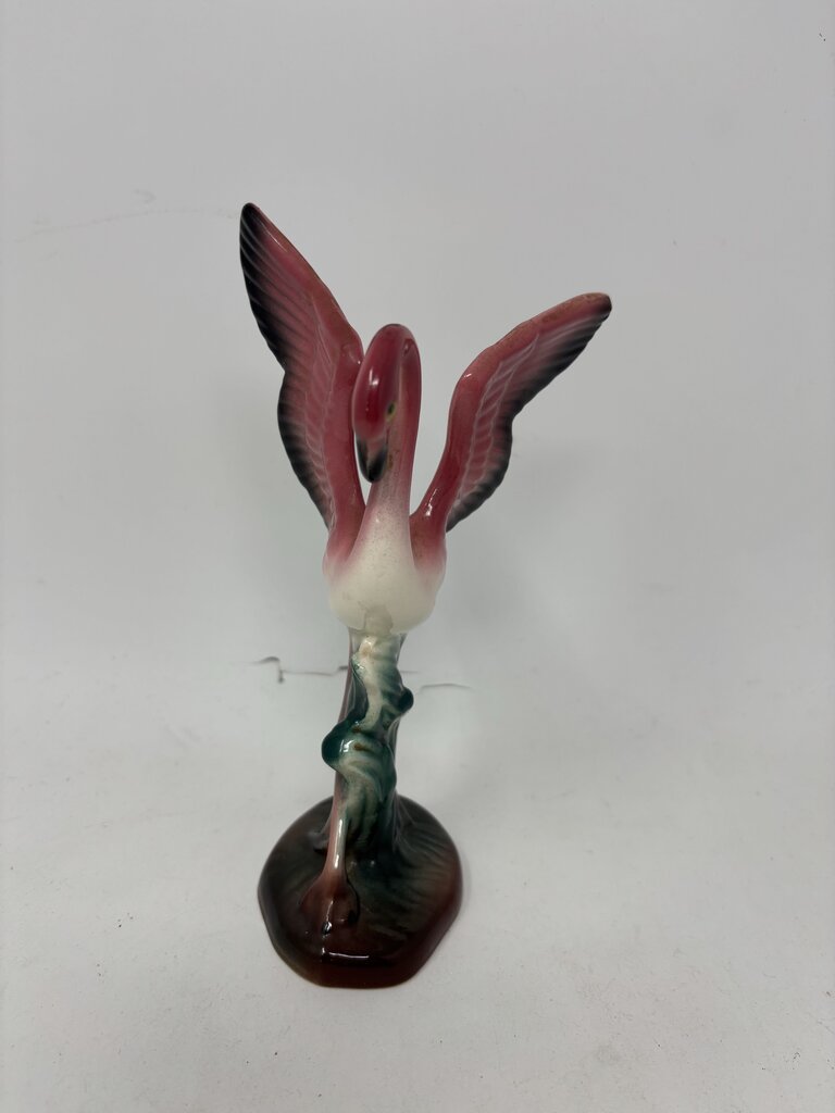 Vintage Ceramic Flamingo Figurine