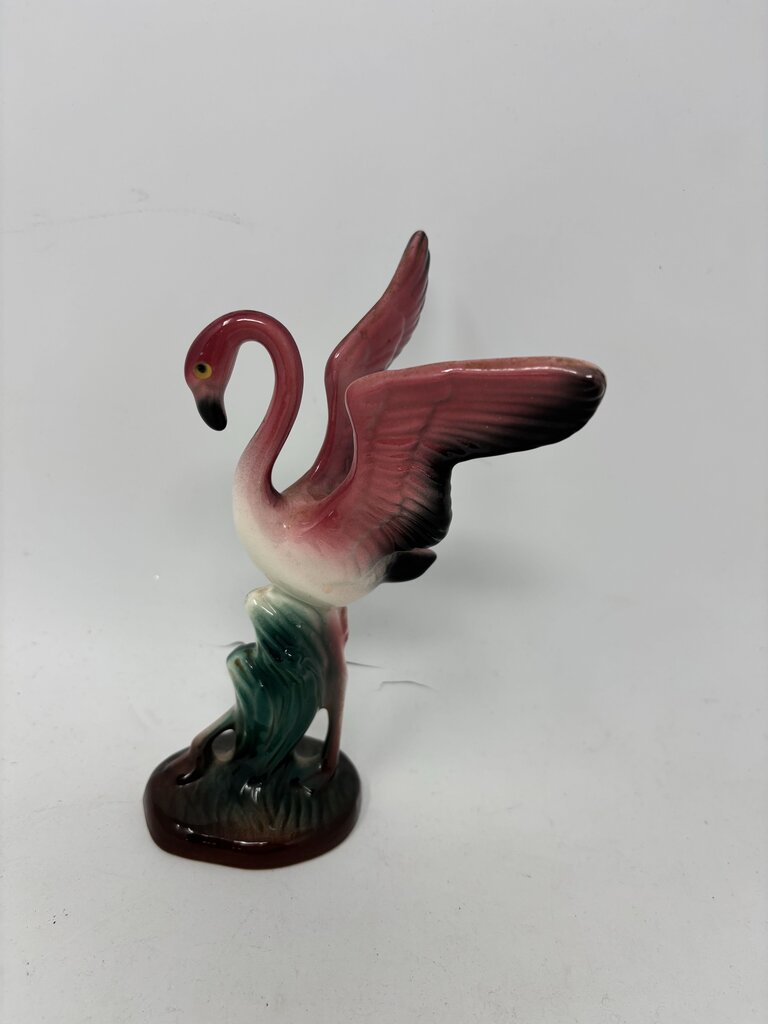 Vintage Ceramic Flamingo Figurine