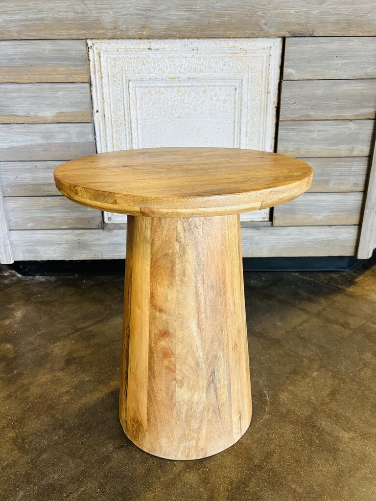 Wood Accent Table 18"R 22"H