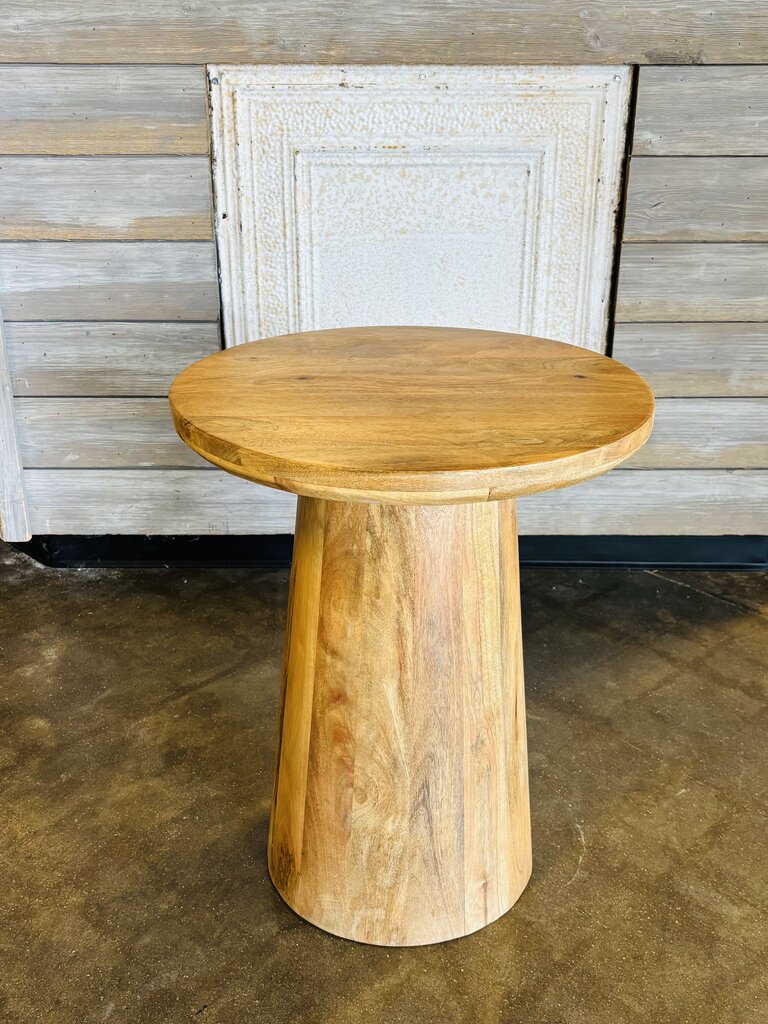 Wood Accent Table 18"R 22"H
