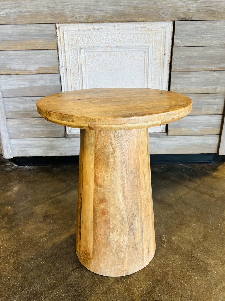 Wood Accent Table 18"R 22"H