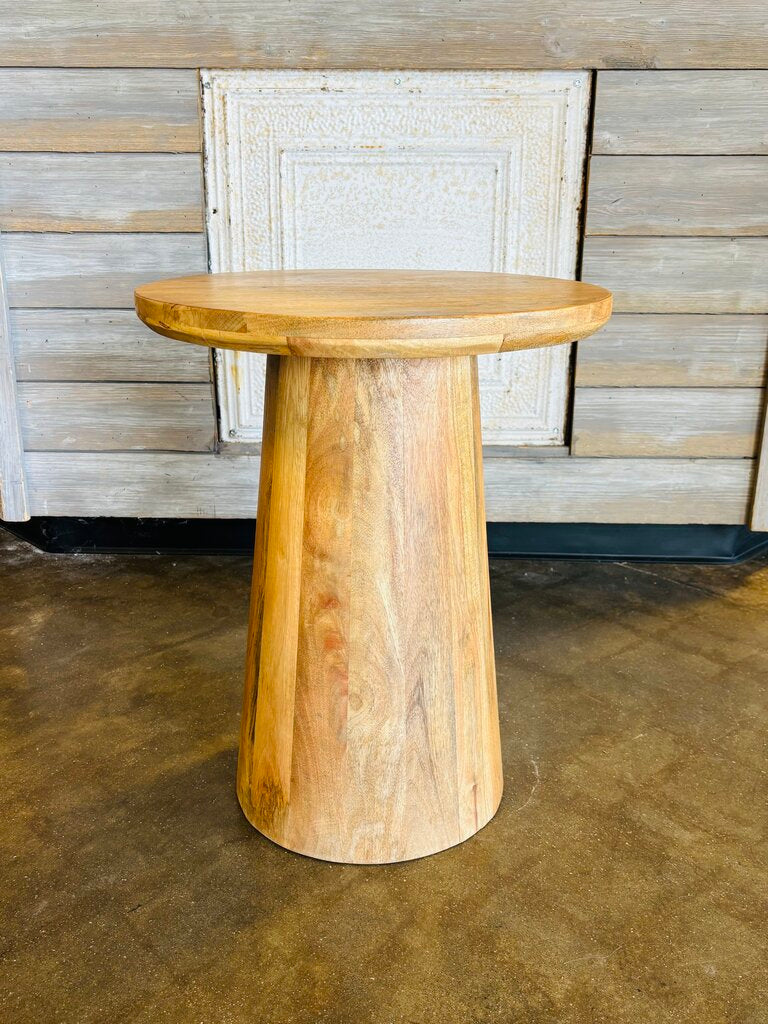 Wood Accent Table 18"R 22"H
