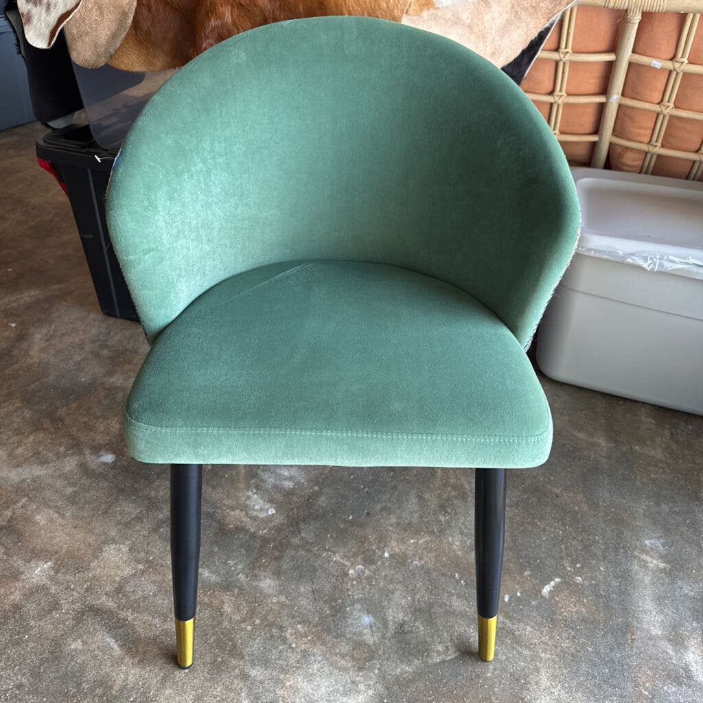 Upholstered Botanical Back Chair