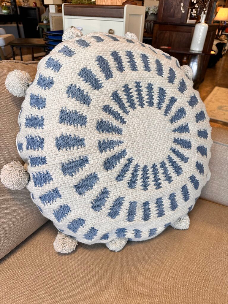 Round Pom-Pom Pillow