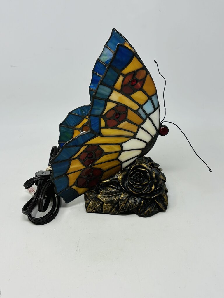 Quoizel Stained Gla Butterfly Lamp