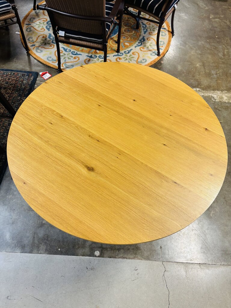 Wood/Metal 42"R Dining Table