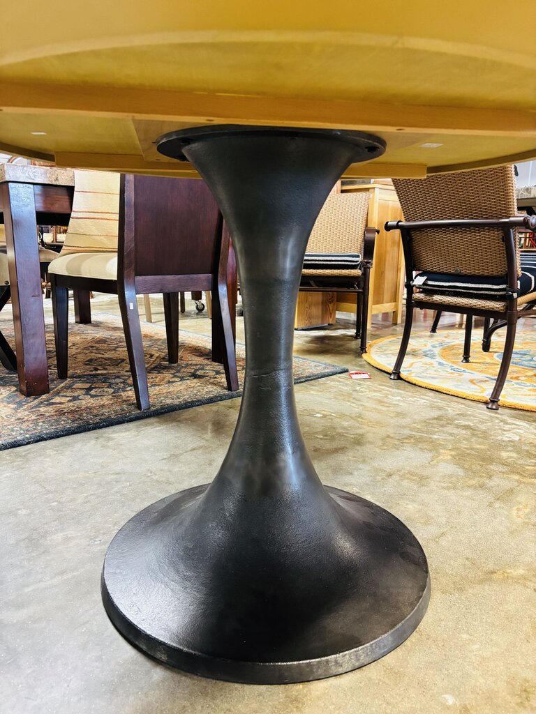 Wood/Metal 42"R Dining Table