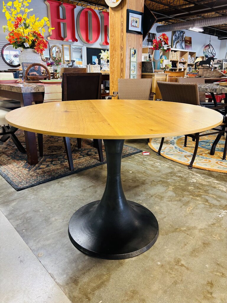 West Elm Wood/Metal 42"R Dining Table