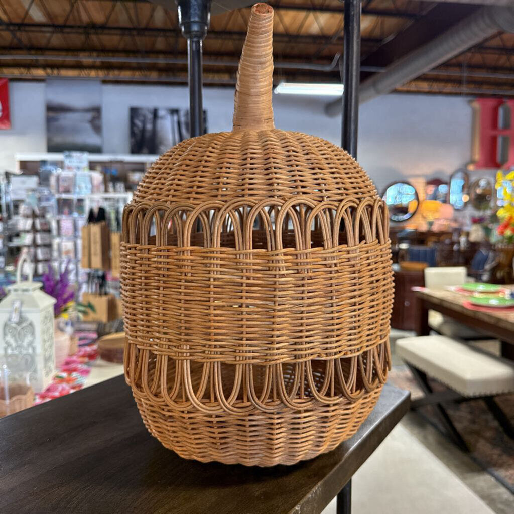 Tall Woven Pumpkin