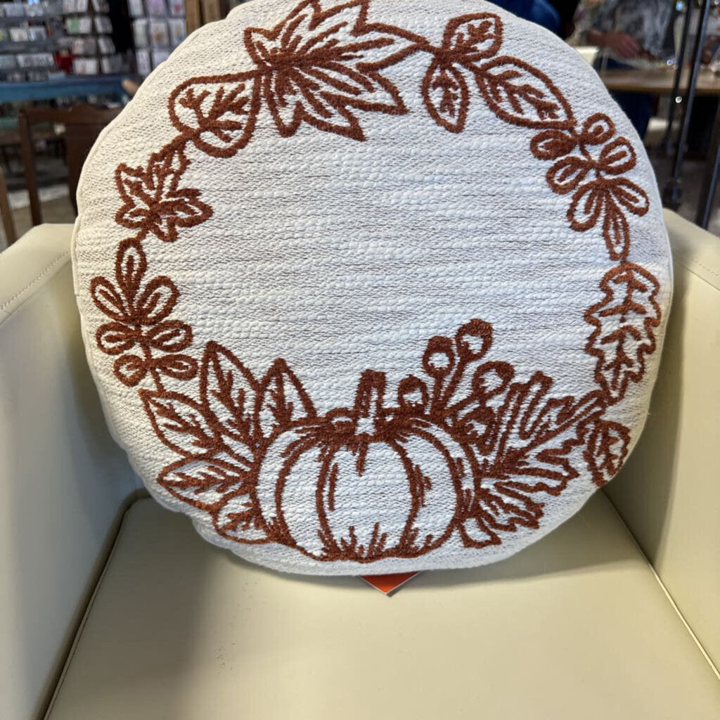 Marshall's Pumpkin Wreath Pillow