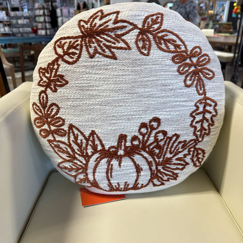 Marshall's Pumpkin Wreath Pillow