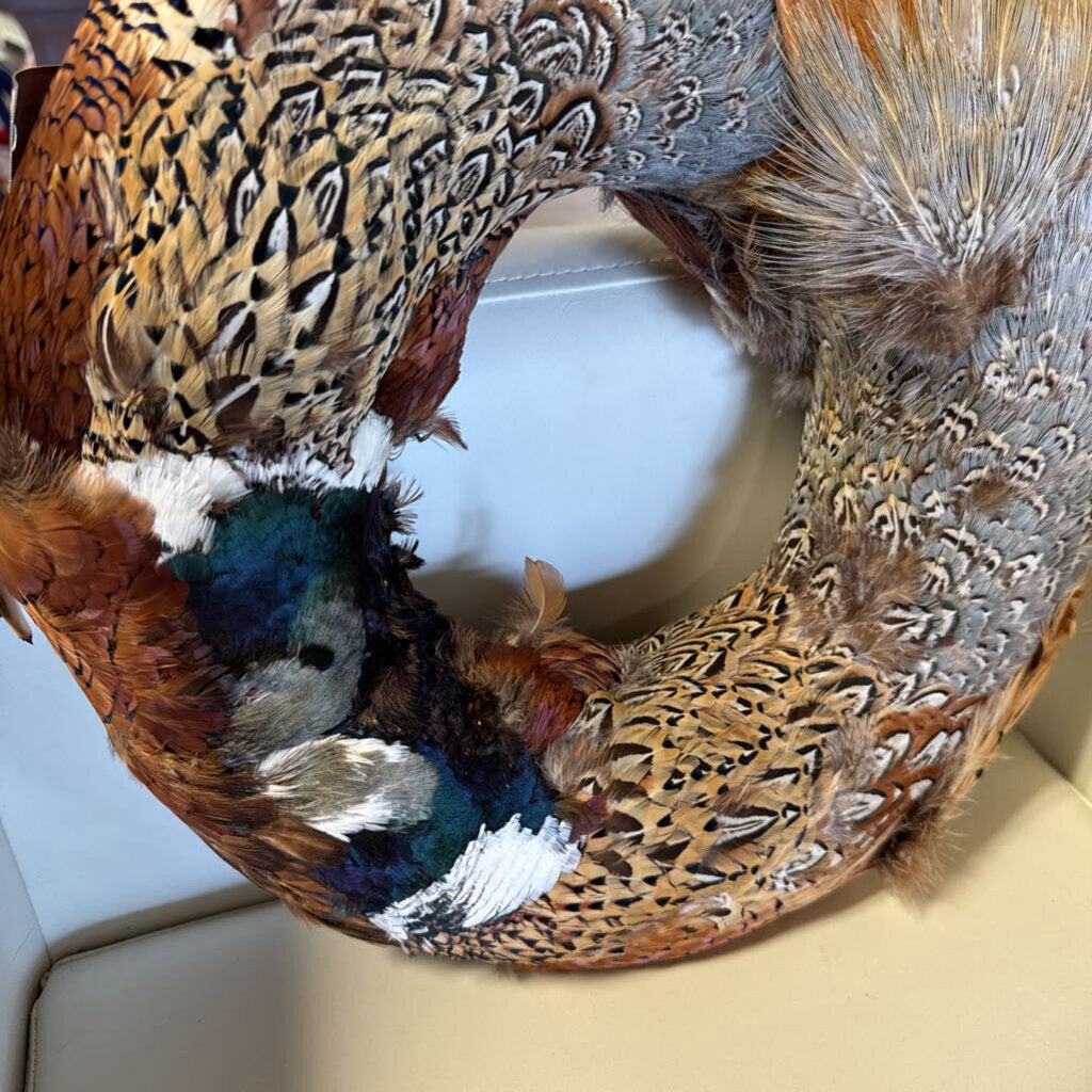 Pheasant Feathers Wreath
