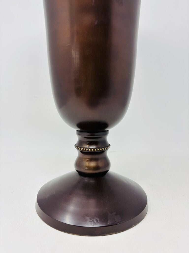 Metal Urn Planter Vase 15.5"H