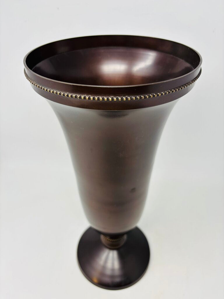 Metal Urn Planter Vase 15.5"H