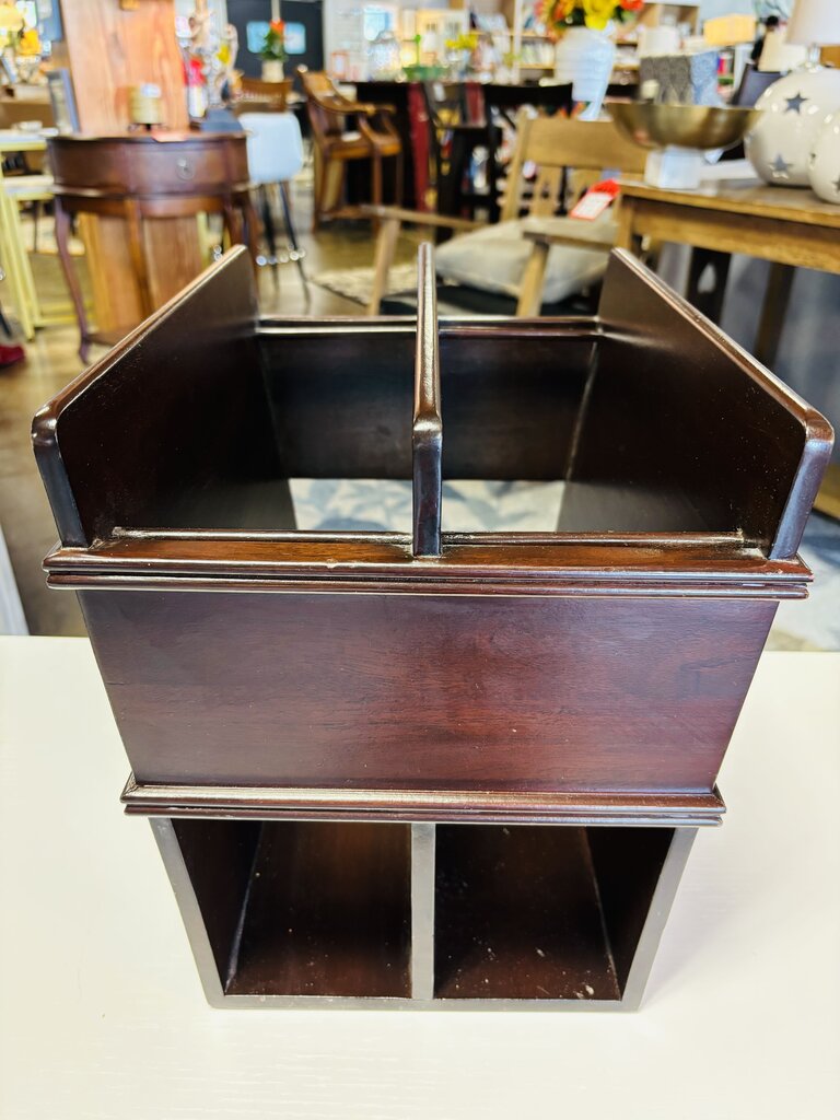 Wood MCM Magazine Rack