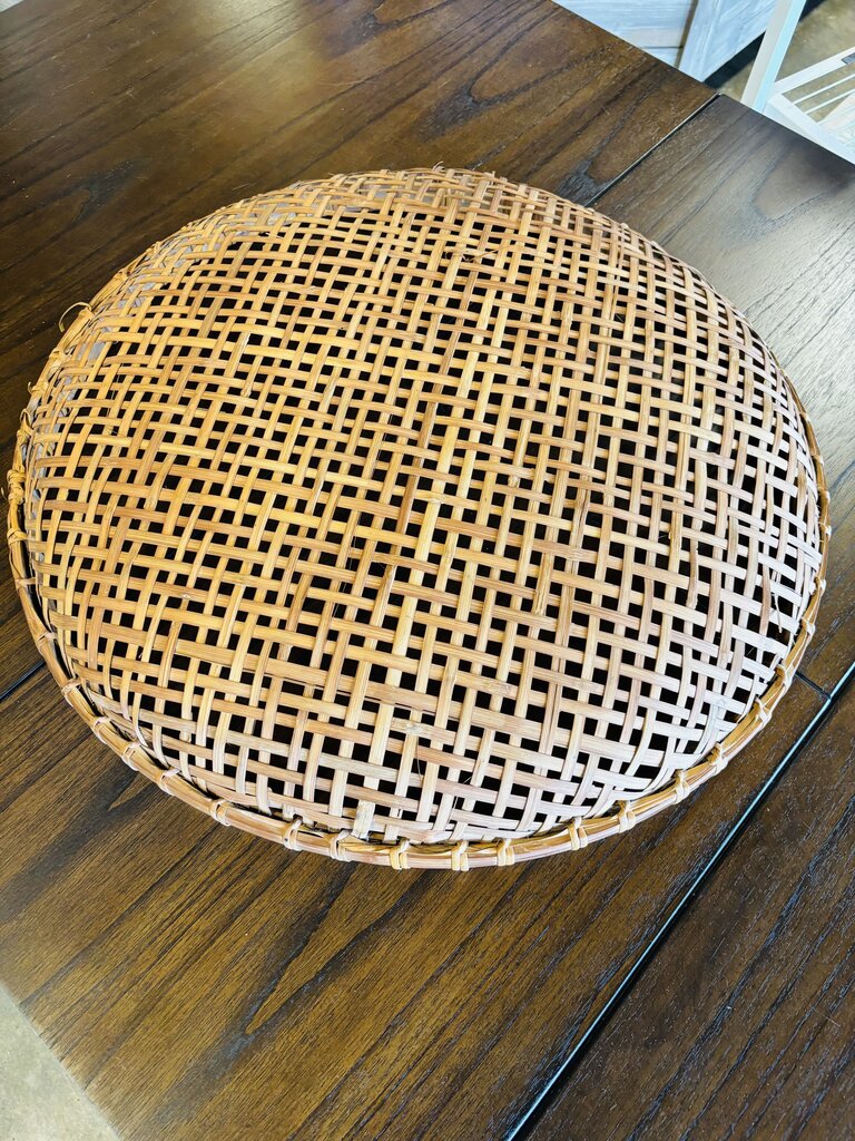 Vintage Woven Winnowing Wall Hanging Basket