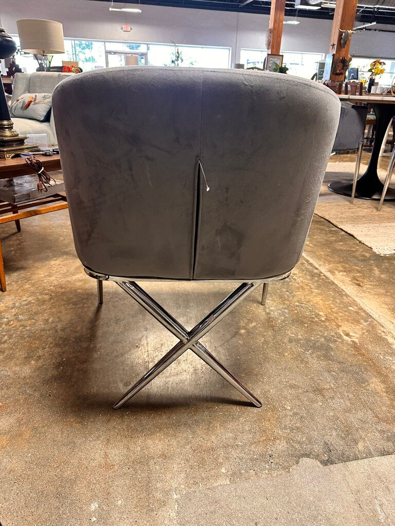 Velvet Barrel Chair
