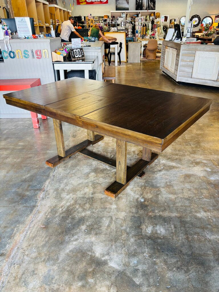 Wood Dining Table with Butterfly Leaf