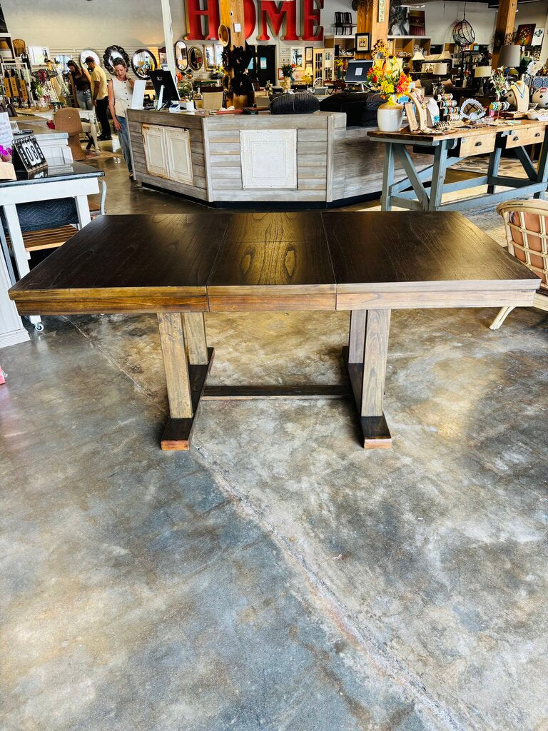 Wood Dining Table with Butterfly Leaf