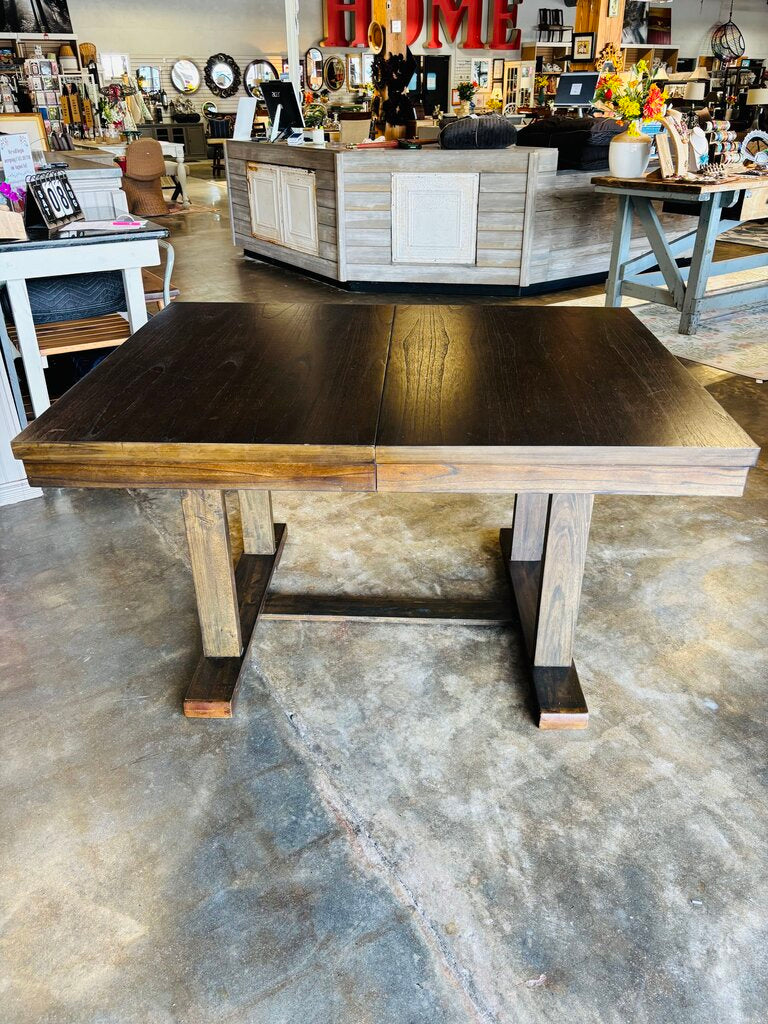 Wood Dining Table with Butterfly Leaf