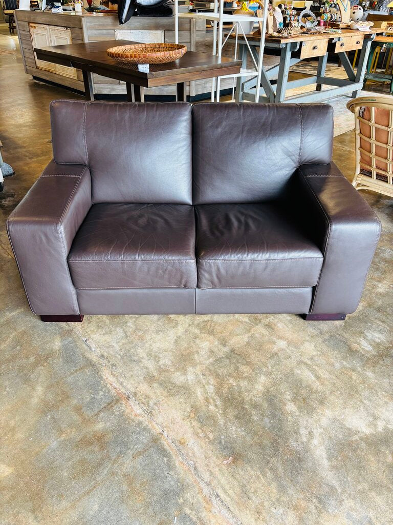 Leather Loveseat
