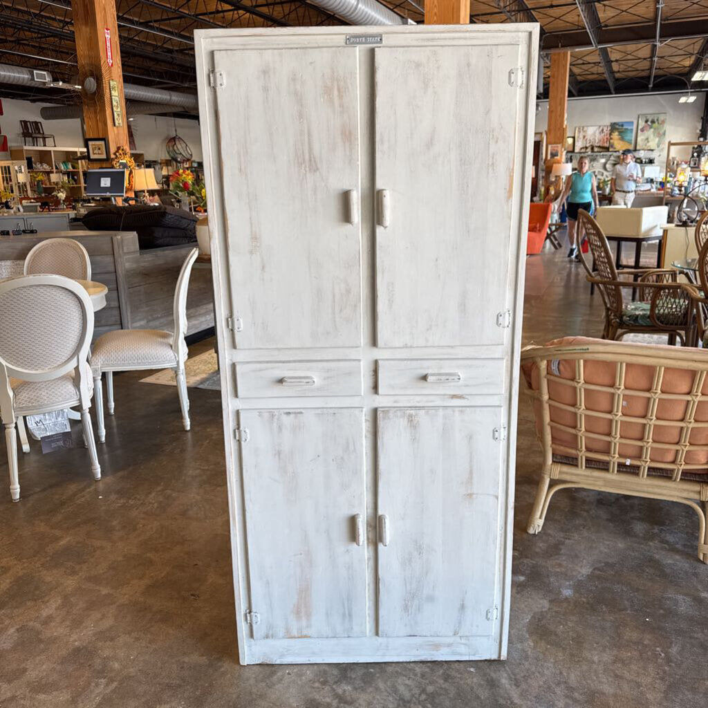 Rustic Farmhouse Pantry Cabinet 29.75 X 12.75 X 65