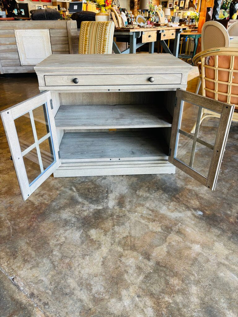Double Glass Door Cabinet 35 X 22 X 30.5