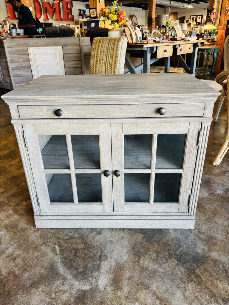 Double Glass Door Cabinet 35 X 22 X 30.5