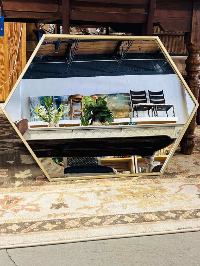 Hexagon Shaped Mirror