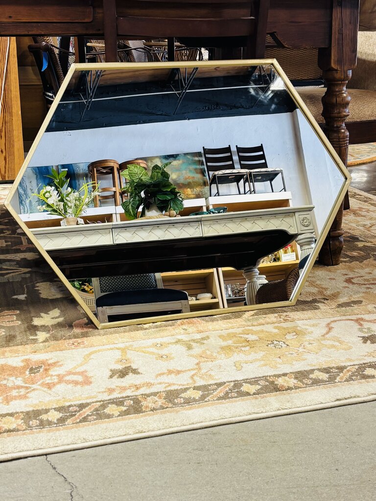 Hexagon Shaped Mirror
