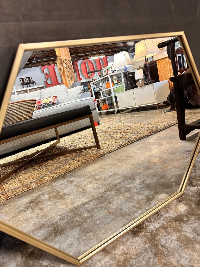 Hexagon Shaped Mirror