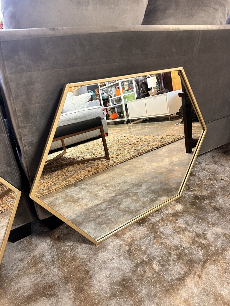 Hexagon Shaped Mirror