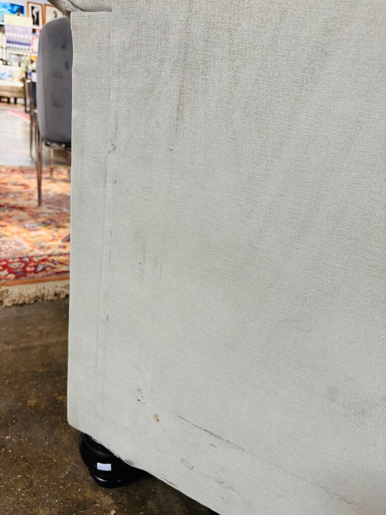 Grey Chesterfield Tufted Sofa 97" x 30" x 34"H