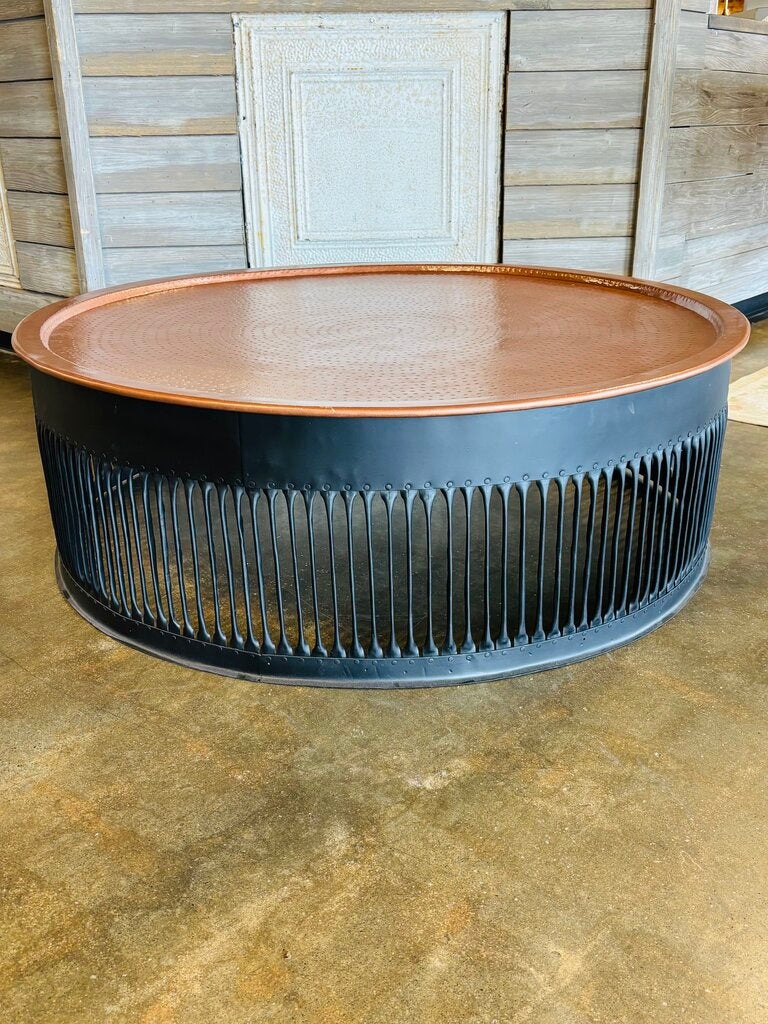 Metal Round Rustic Coffee Table