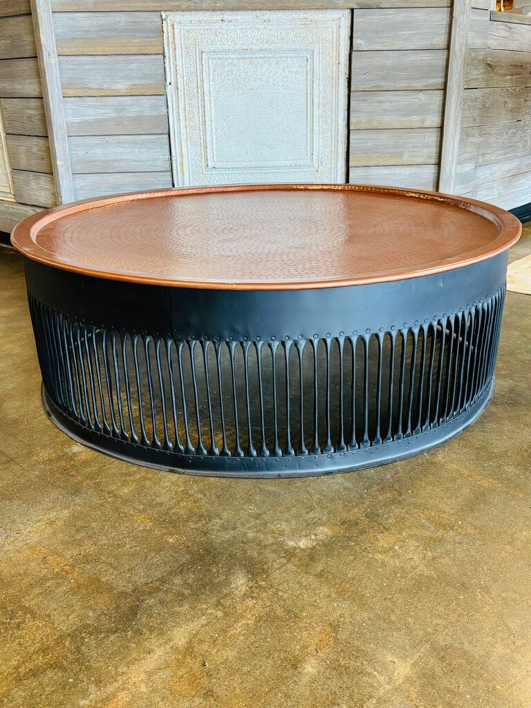 Metal Round Rustic Coffee Table