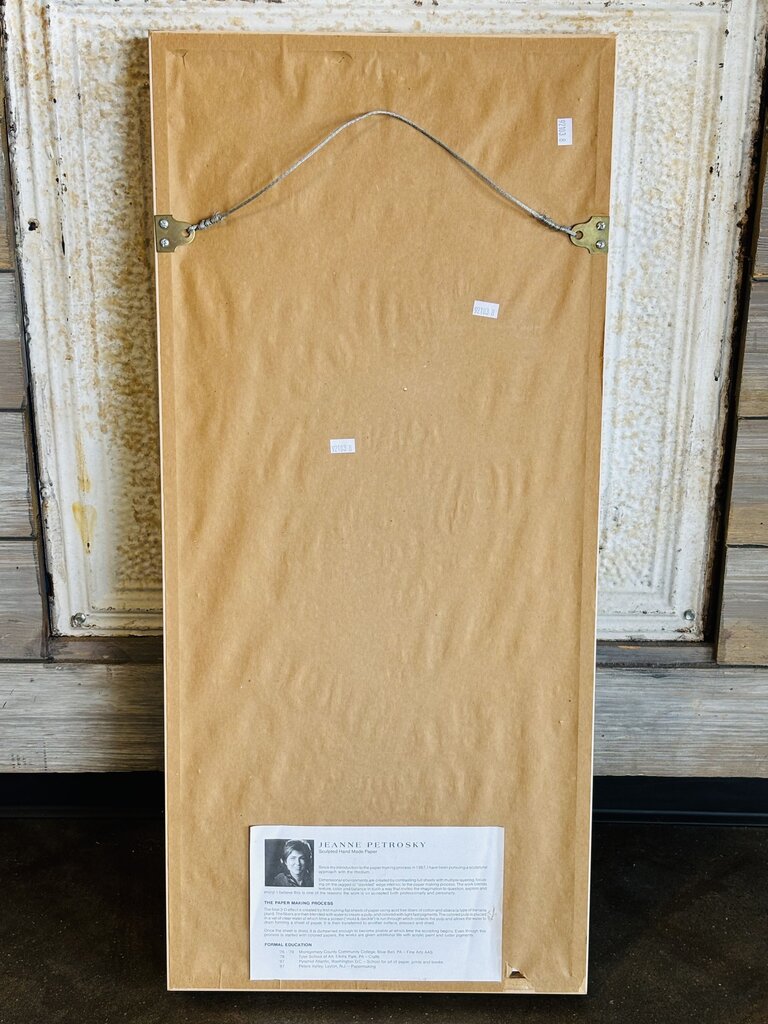 Torn Paper Jeanne Petrosky Shadow Box Framed Art