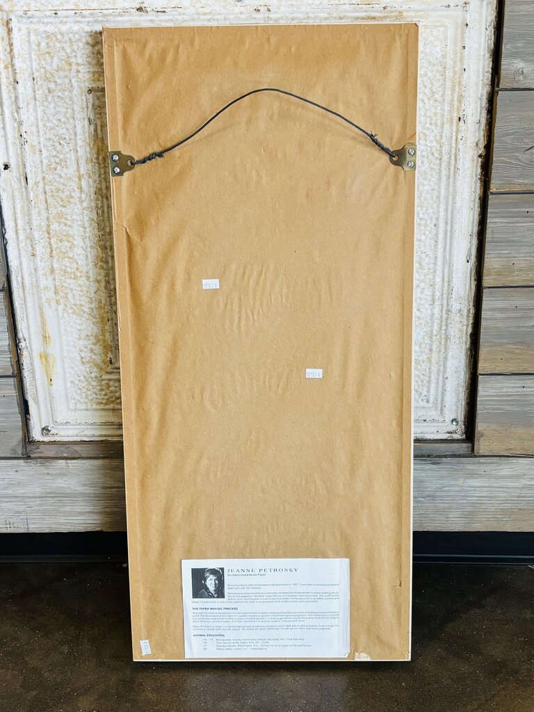 Torn Paper Jeanne Petrosky Shadow Box Framed Art
