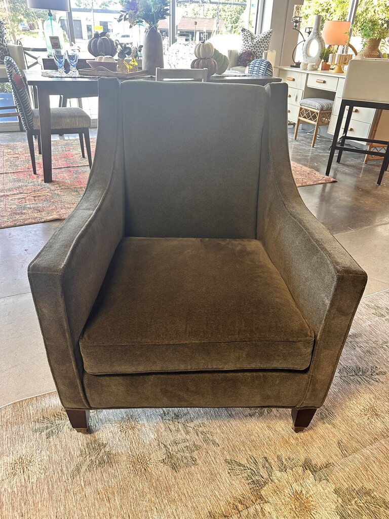 Lee Industries Velvet Club Chair