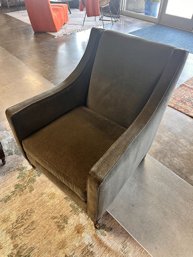 Lee Industries Velvet Club Chair