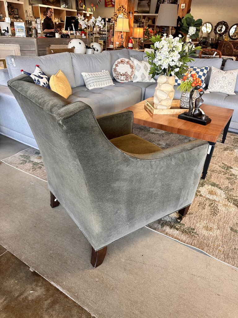 Lee Industries Velvet Club Chair