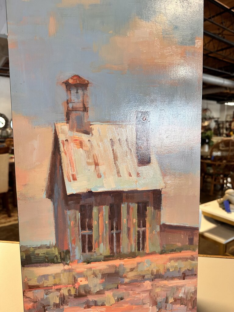 Original Art on panel Tin Roof