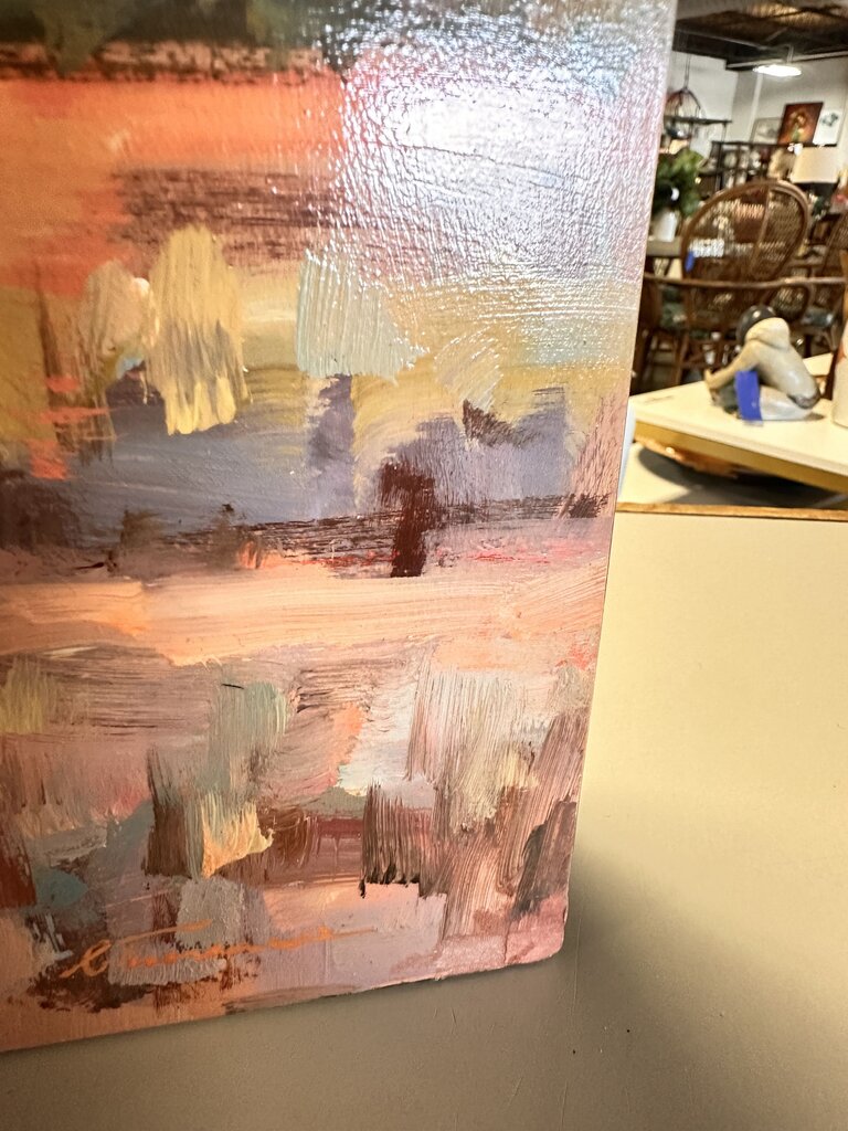 Original Art on panel Tin Roof