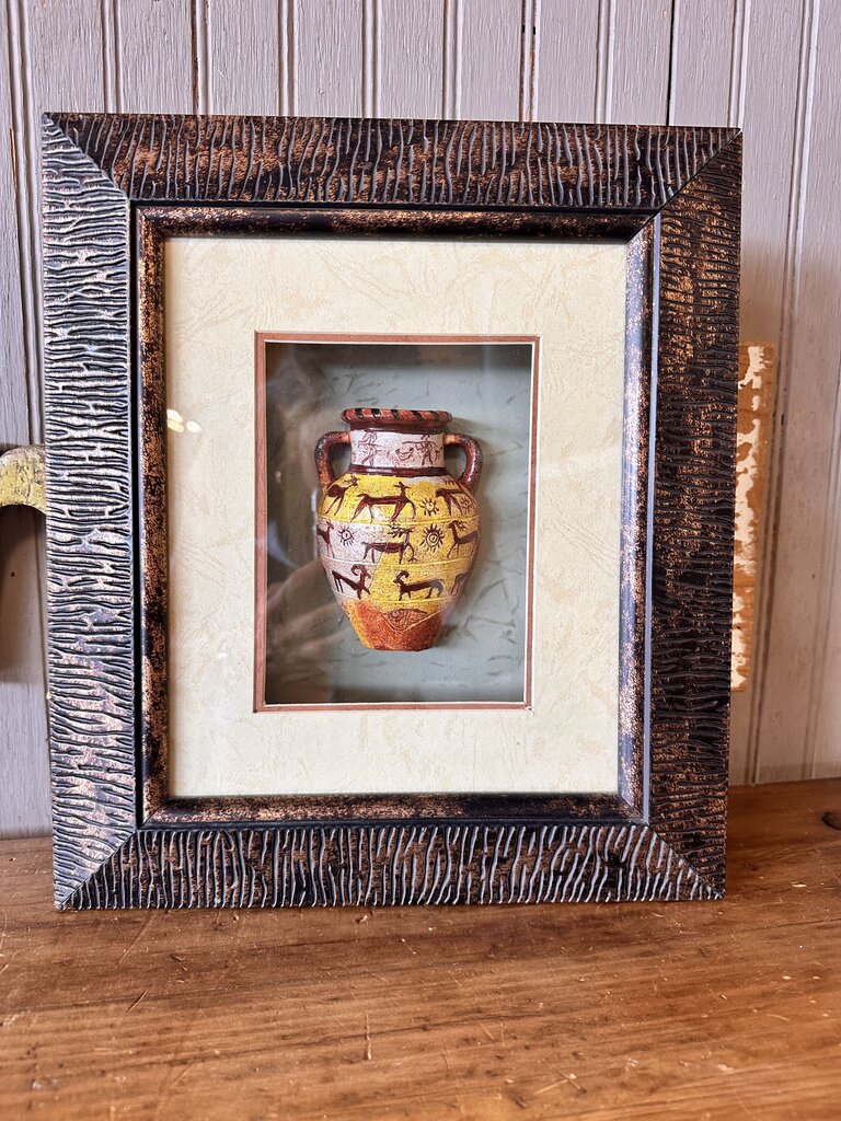 Handmade Pot Framed Shadowbox