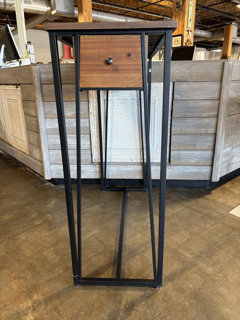 Wood/Metal 2 Drawer Console 39.5 X 15.75 X 40